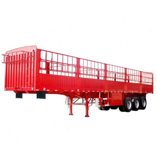 Trailer di recinzione di trasporto semi -bestiame di alta qualità da 3 assi per il tipi di magazzino di stake warehouse in vendita